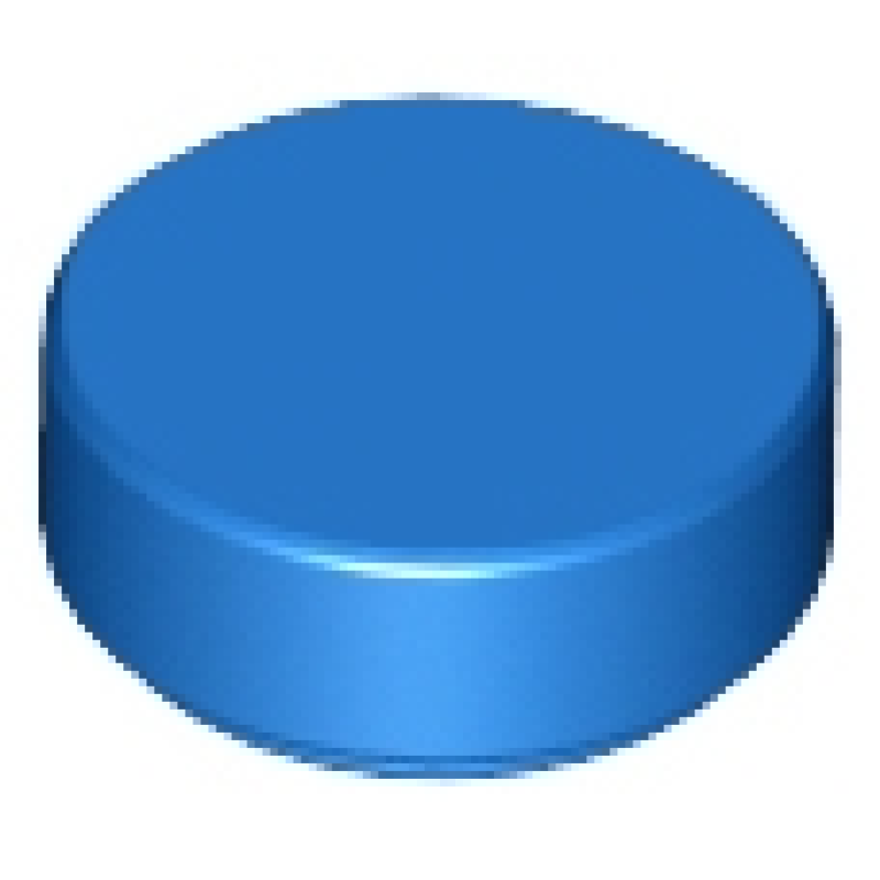 Tegel, Rond 1x1 Blue